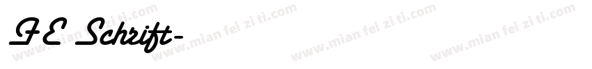 FE Schrift字体转换